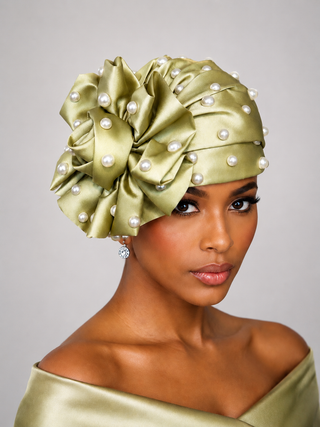 AGS-103 Gold Silk Bow Fascinator