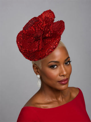 JUY-27 Sequin Petal Fascinator